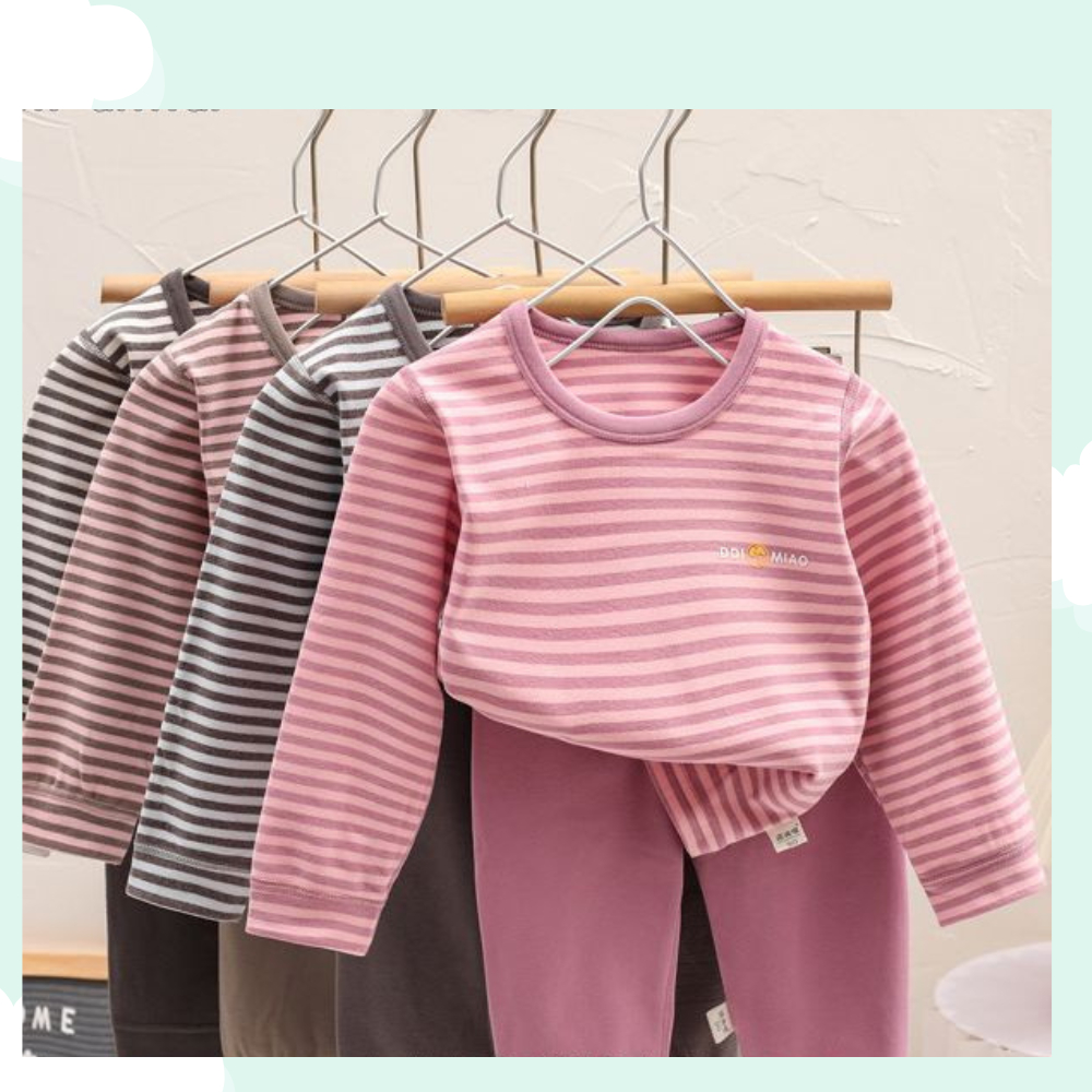 Bộ Nỉ Cho bé/ Bộ Nỉ Thu Đông Dài Tay Bé Trai, Bé Gái Chát Đẹp Ấm Áp Mã BN-01