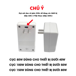 Cục đổi nguồn TH 1010 (220v ra 110v)