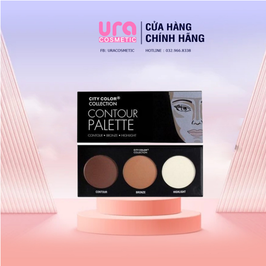 Phấn Tạo Khối City Color Contour Effects Palette - 3 Ô