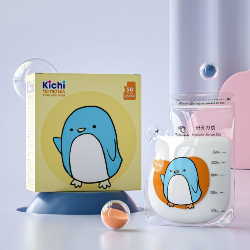 Hộp 50 Túi Trữ Sữa Kichilachi 100ml, 120ml, 150ml, 180ml, 200ml, 250ml Nhật Bản