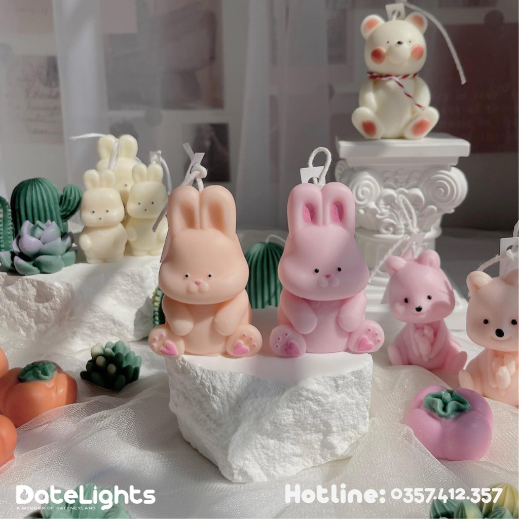 Nến thơm tạo hình dễ thương, Cute Collection DATENEYLAND, Datelights Candle- Style Hàn quốc