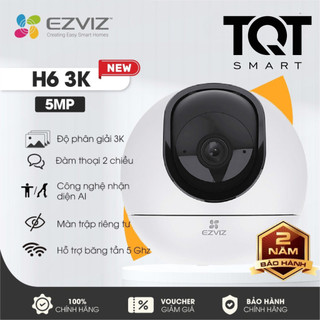  Camera EZVIZ H6 3K 5MP Bản Nâng Cấp C6 2K, Dual-Band Wi-Fi 2.4/5GHz, Nhận Diện AI - Đàm Thoại 2 Chiều - TQT