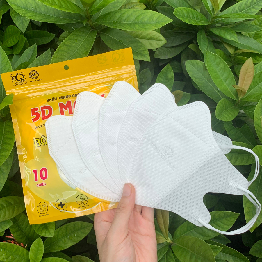 Thùng 100c Khẩu trang 5D Bông Sen Vàng