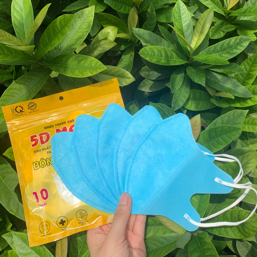 Thùng 100c Khẩu trang 5D Bông Sen Vàng