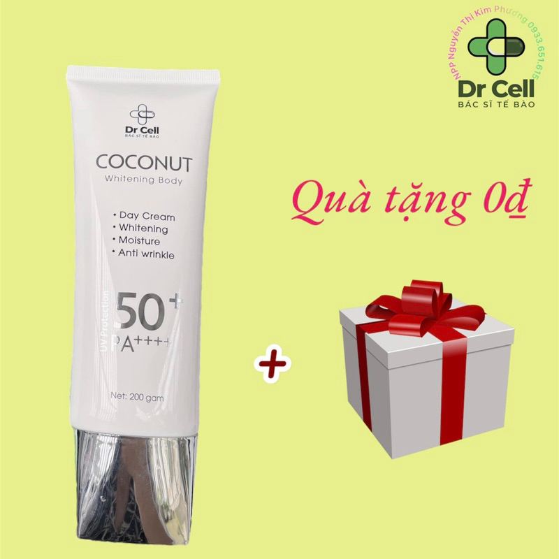 Kem chống nắng body Coconut Dr Cell