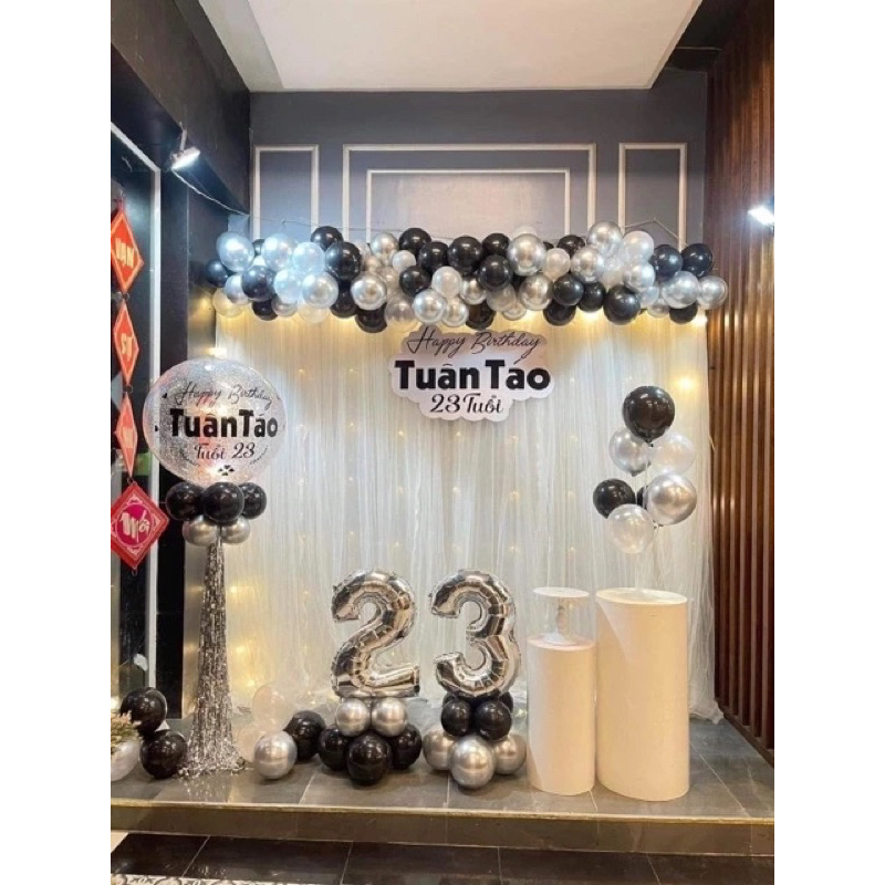 Sét Bóng Trang Trí Sinh Nhật Theo Yêu Cầu