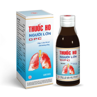 Siro ho opc giảm đau rát cổ họng giải cảm ho gió ho khan cho người lớn 90ml