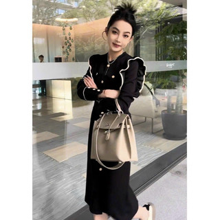 ĐẦM THUN NÚT CỔ BÈO CAO CẤP