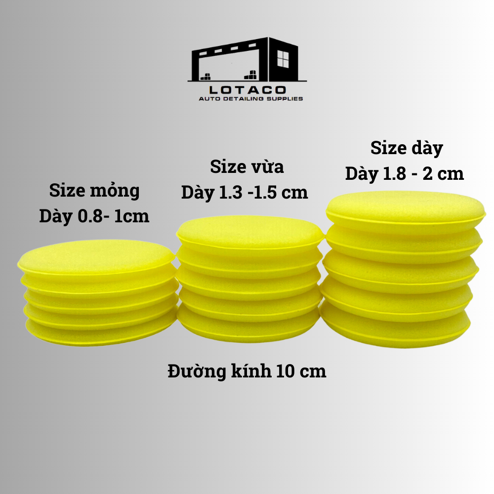 Mút dưỡng chuyên dụng, xốp vàng đánh bóng, mút dưỡng nhựa Lotaco