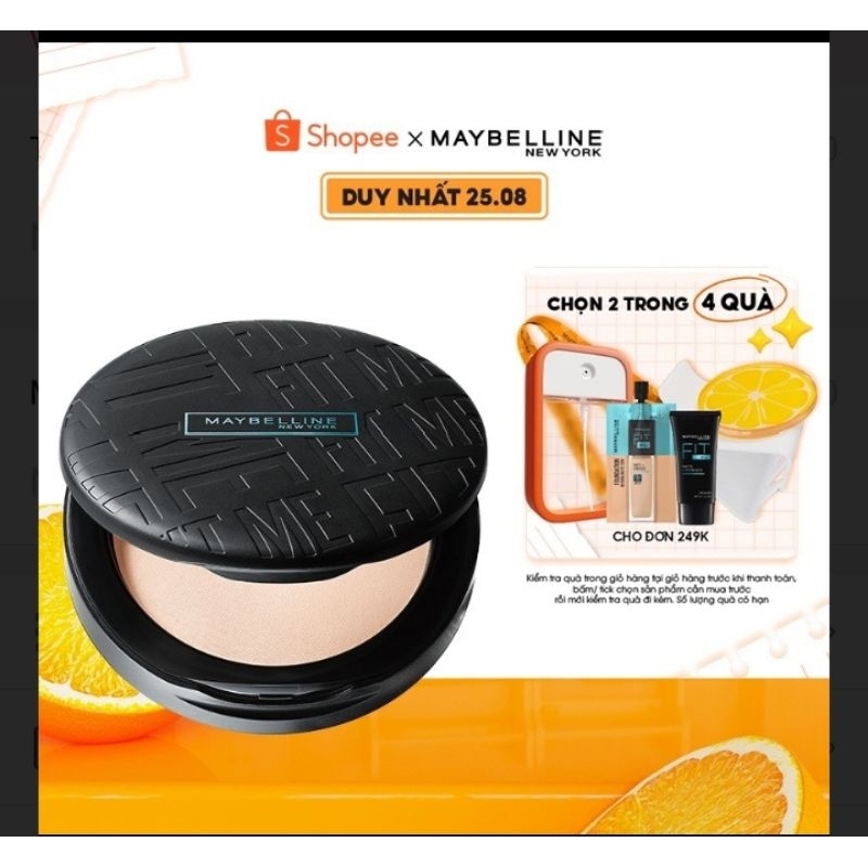 [Mã COSBAUXANH giảm 8% đơn 200K] abc Phấn Nền Kiềm Dầu Chống Nắng 16H SPF32 Mịn Lì Fit Me Maybelline New York Compact 6g | BigBuy360 - bigbuy360.vn