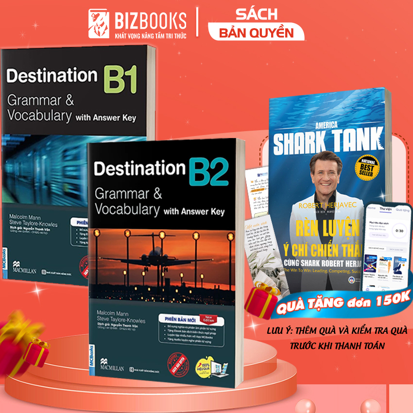 Sách - Destination B1 & B2  và C1&C2 Grammar and Vocabulary Kèm Đáp Án Lẻ/Combo - Phiên bản mới 2023