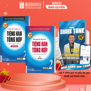 Sách - Combo Tiếng Hàn Tổng Hợp Dành Cho Người Việt Nam - Sơ Cấp 2 Bản Màu, Bản Đen Trắng, SBT