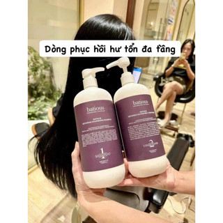 Cặp dầu gội xả batious - màu tím 960ml
