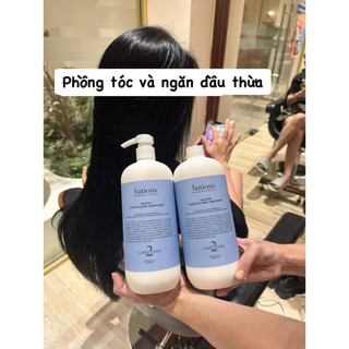 Cặp dầu gội xả Batious - Màu xanh 960ml