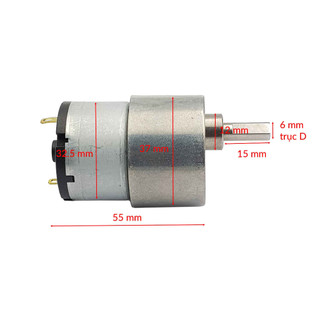 Động cơ giảm tốc JGB37-520 12V 66rpm