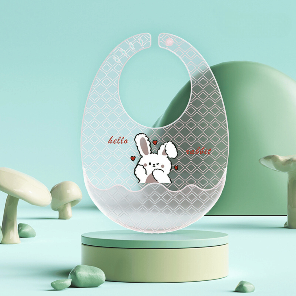 Yếm Ăn Dặm Silicon cao cấp cho bé, Có máng, Siêu mềm, Siêu nhẹ, chống thấm, hình thú siêu cute tiện dụng