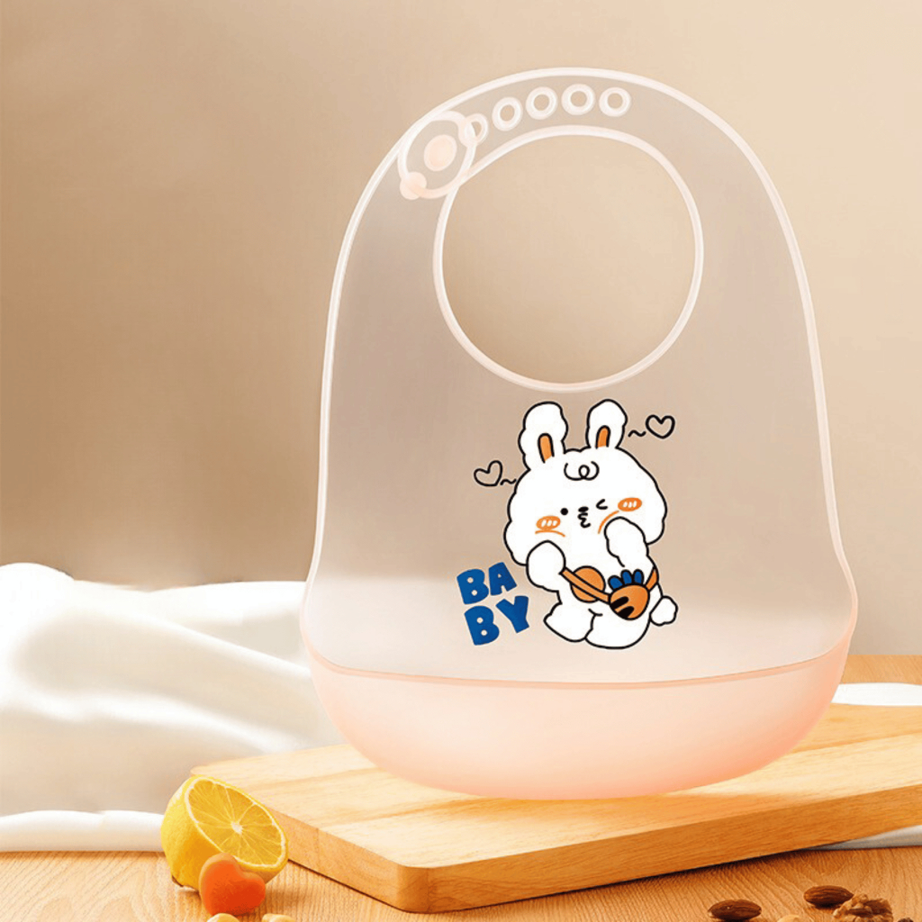 Yếm Ăn Dặm Silicon cao cấp cho bé, Có máng, Siêu mềm, Siêu nhẹ, chống thấm, hình thú siêu cute tiện dụng