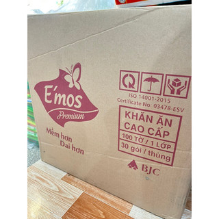 khăn giấy cao cấp E’mos túi 100 tờ