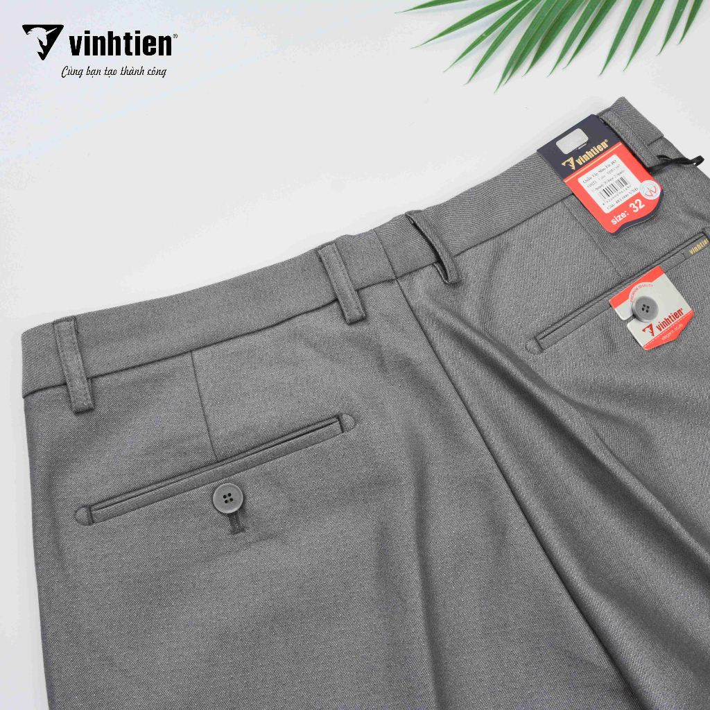 Quần Tây Dáng Trẻ Form Ôm 0ly Slimfit Vĩnh Tiến 482-Mã 05