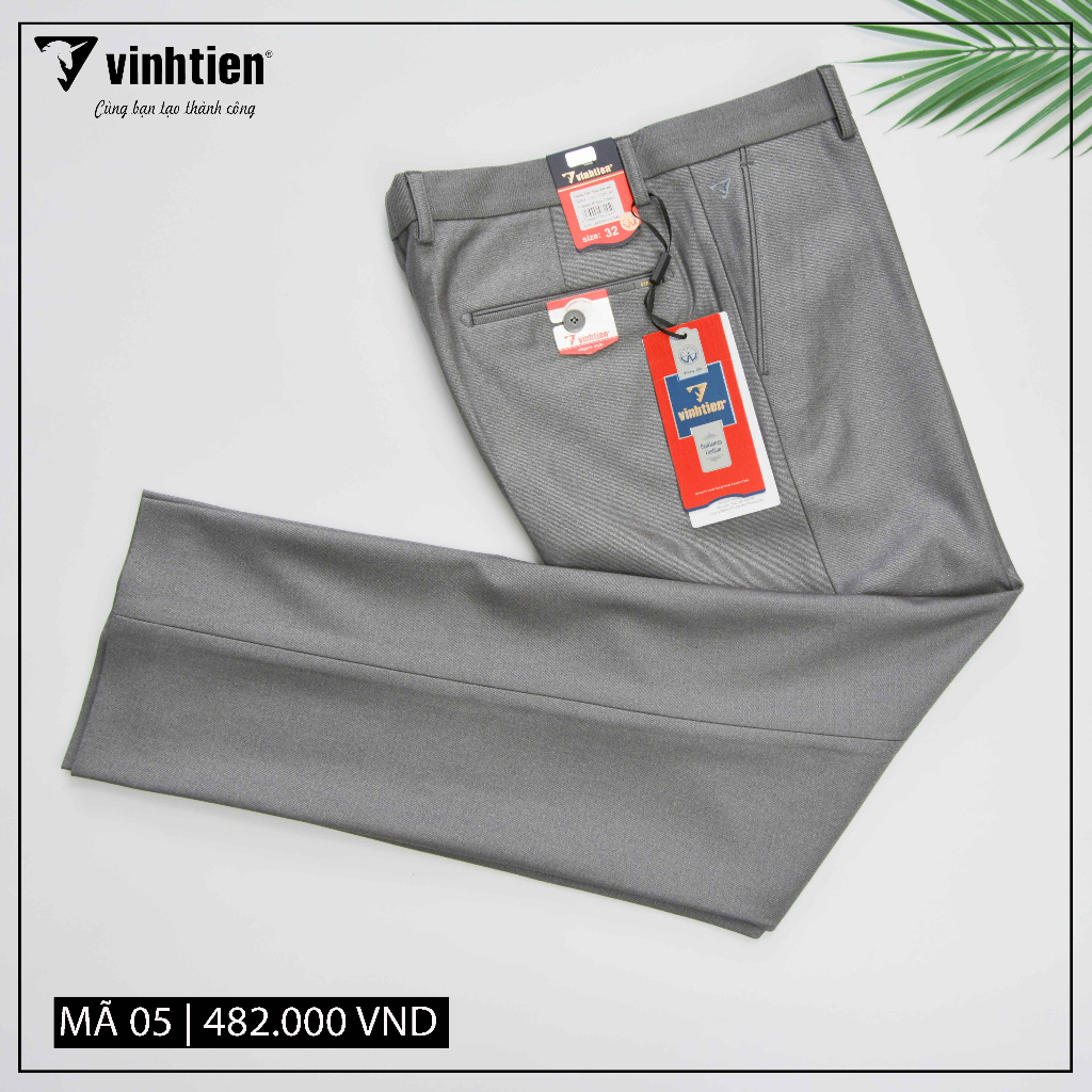 Quần Tây Dáng Trẻ Form Ôm 0ly Slimfit Vĩnh Tiến 482-Mã 05