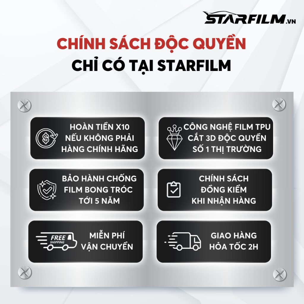 Ford Territory 2023 PPF TPU nội thất chống xước tự hồi phục STARFILM tặng miếng dán bảo vệ tay nắm cửa