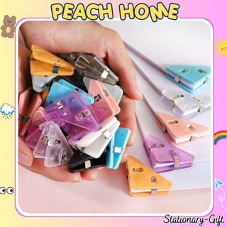 Dụng Cụ Kẹp Giấy / Bảo Vệ Mép Giấy Hình TAM GIÁC Màu Pastel Xinh Xắn Giá Rẻ Ghim Cài Peach Home 1k