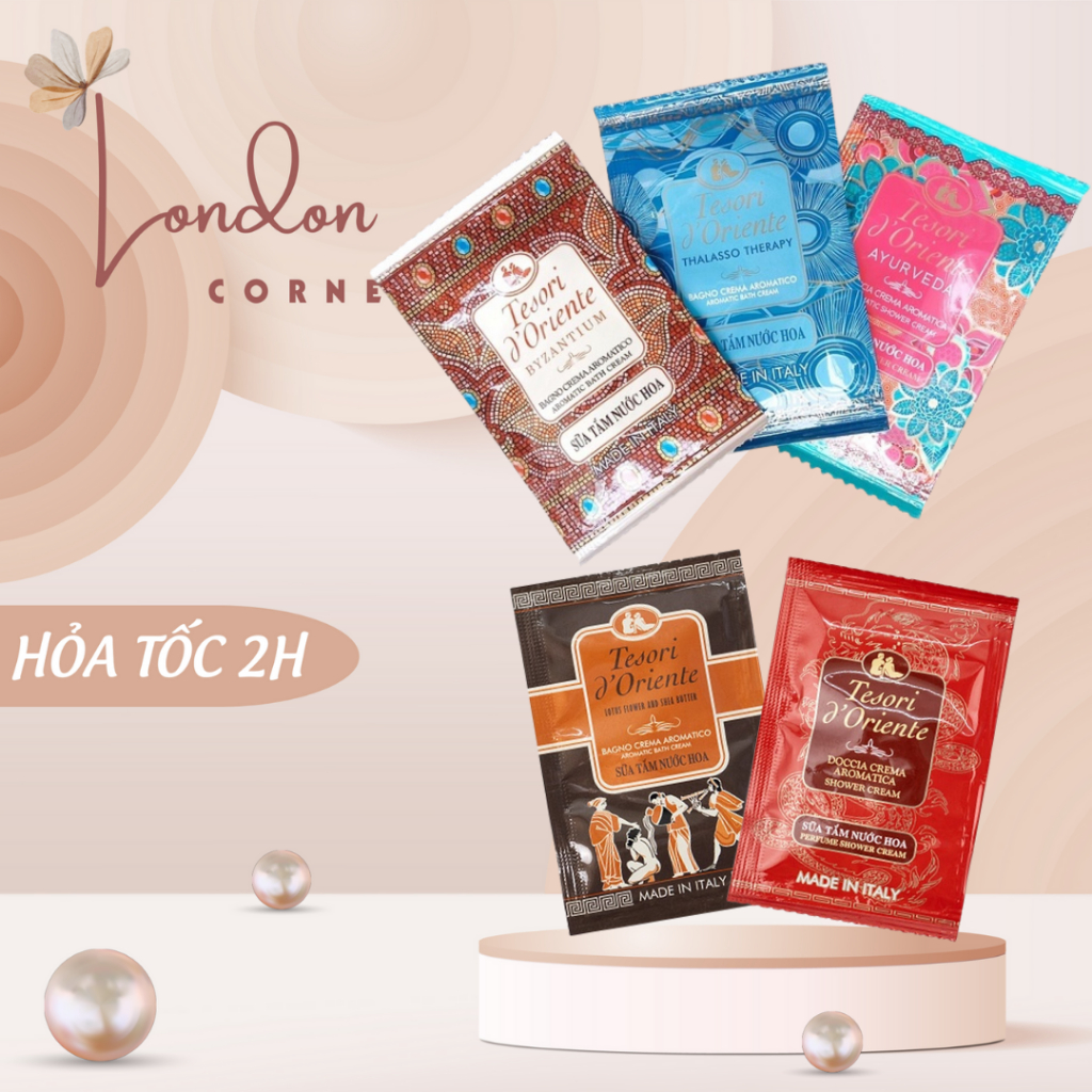 Sữa Tắm Nước Hoa Tesori D Oriente 7ML Dưỡng Ẩm, Sữa Tắm Lưu Hương, Sữa Tắm Trắng Da - LONDON CORNER