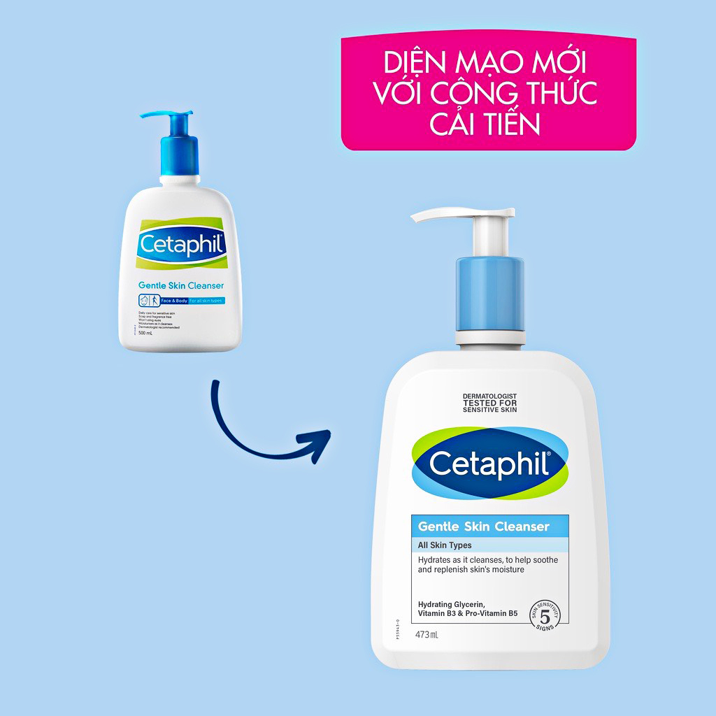 Sữa Rửa Mặt Cetaphil Gentle Skin Cleanser 500ml - Mẫu mới