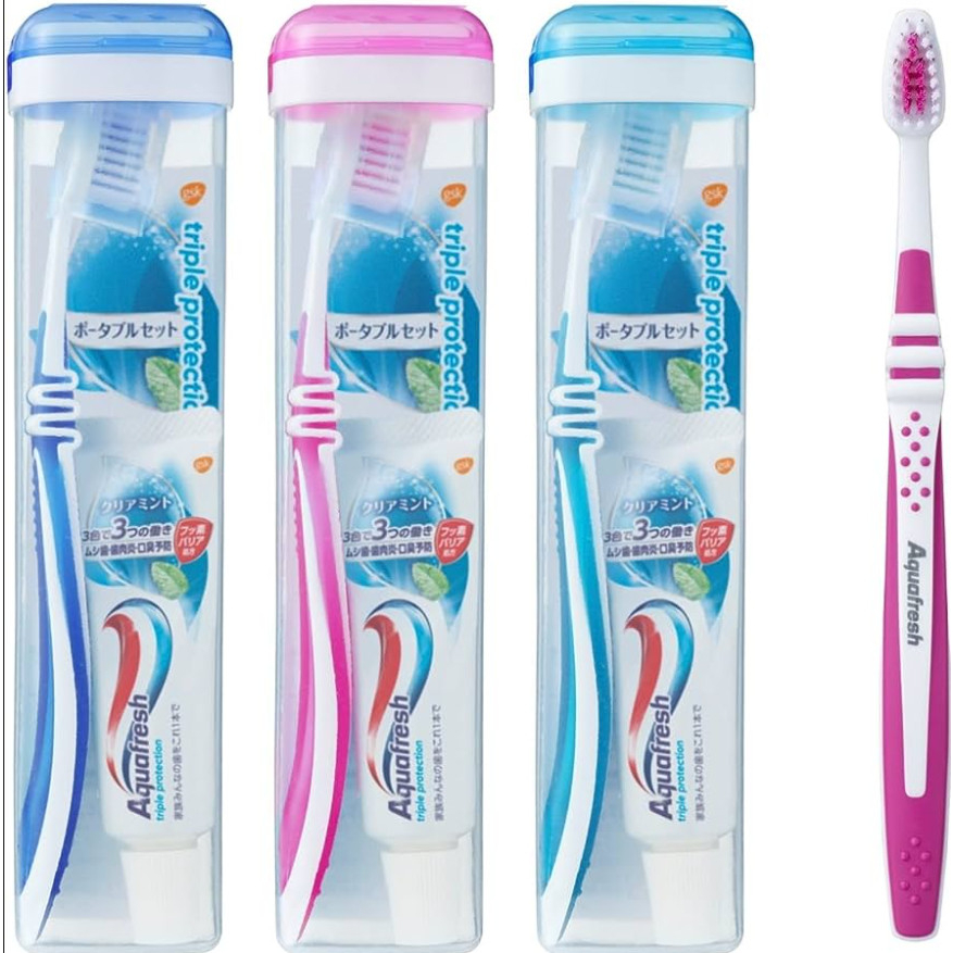 BỘ BÀN CHẢI + KEM ĐÁNH RĂNG AQUAFRESH MINI DU LỊCH