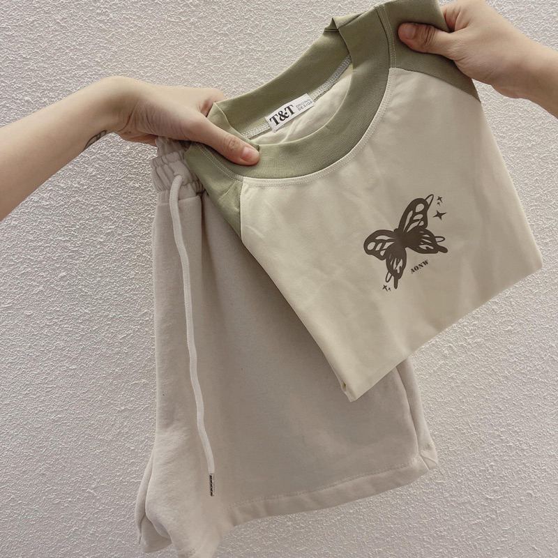 Áo Thun Cotton Mịn Viền AONW Tay Ngắn Cổ Tròn Ôm Body, Thun Co Giãn, Form Baby Tee - GUNN