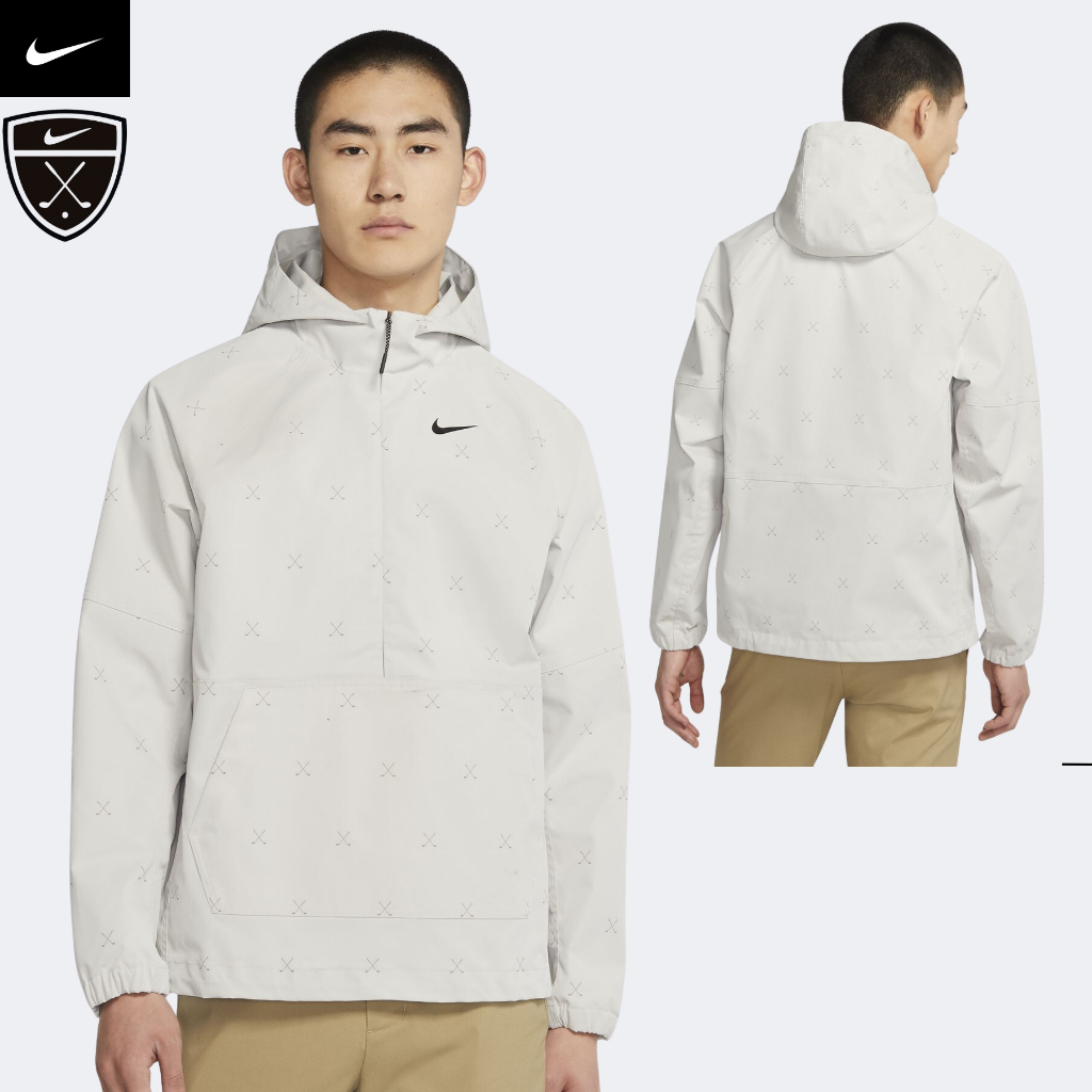 NIKE CHÍNH HÃNG - Áo khoác thể thao nam Nike Repel Men's Golf Club Printed Anorak Jacket Authentic - Grey