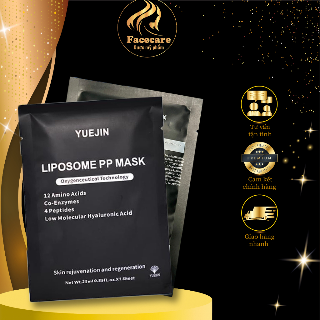 Mask Liposome PP Mặt nạ Liposome Yuejin siêu phục hồi, cấp ẩm và tái sinh đa tầng làn da