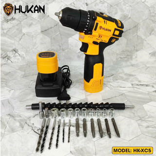 Máy Khoan Pin 16.8V KHÔNG CHỔI THAN Hukan HK-XC5 Tặng Kèm 23 Chi Tiết