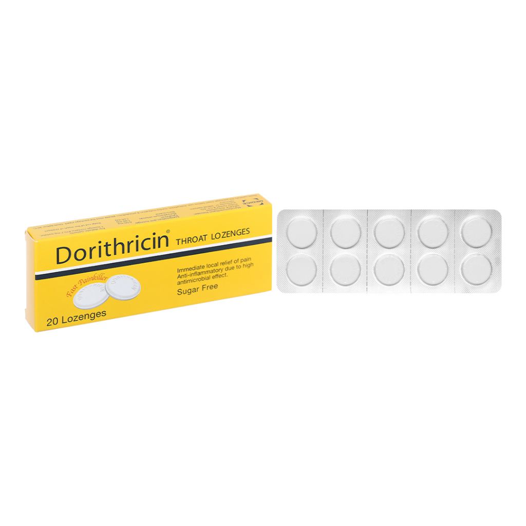 Viên ngậm kháng khuẩn Dorithricin hộp 20 viên