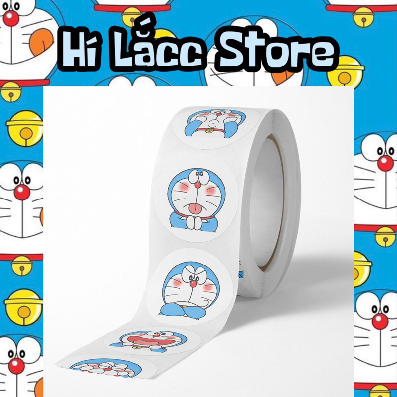 [ORDER] Cuộn 500 tem dán doremon doraemon