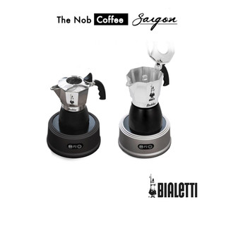 Combo pha cà phê tại nhà với Ấm Moka Bialetti Brikka đi kèm với bếp hồng ngoại