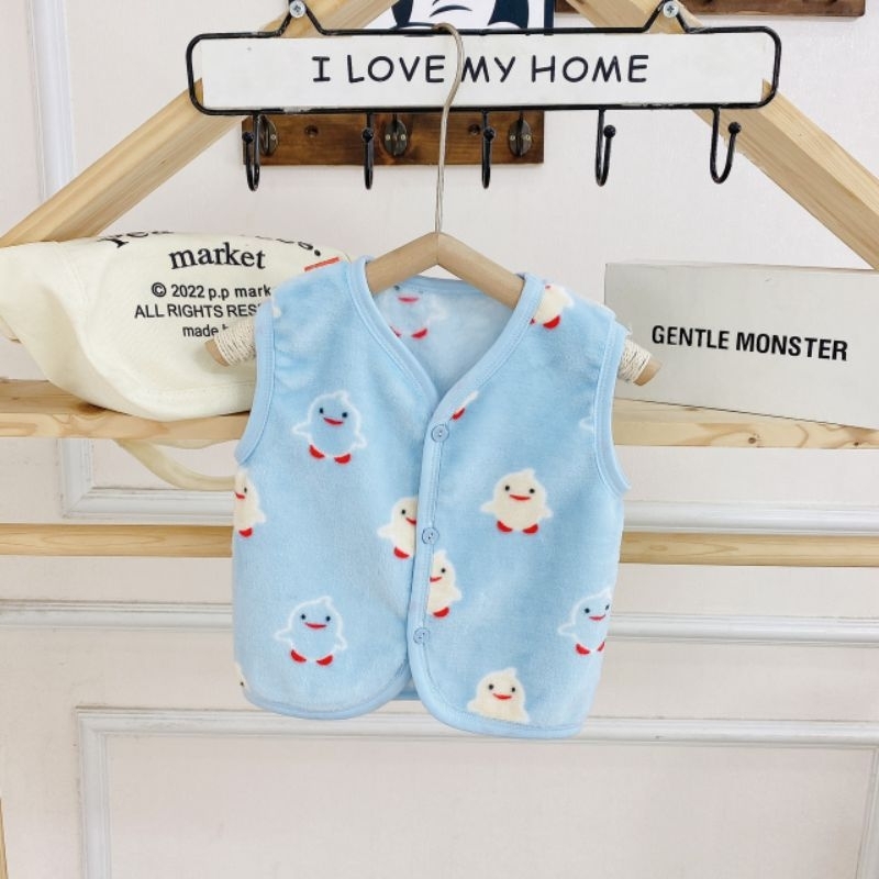 Áo Gile Lông Tuyết Mềm Mịn Ấm Cho Bé 3-12kg / GILE TUYẾT