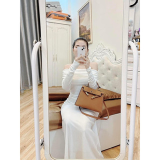(HOẢ TỐC)Maxi bẹt vai kèm ảnh thật