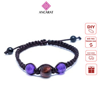 Vòng tay handmade ngũ hành phong thuỷ 3 hạt - ANCARAT Hàng Có Sẵn