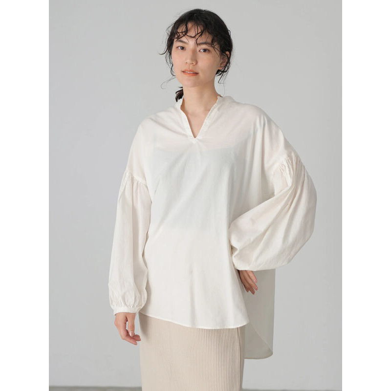 Áo xô trắng tay phồng