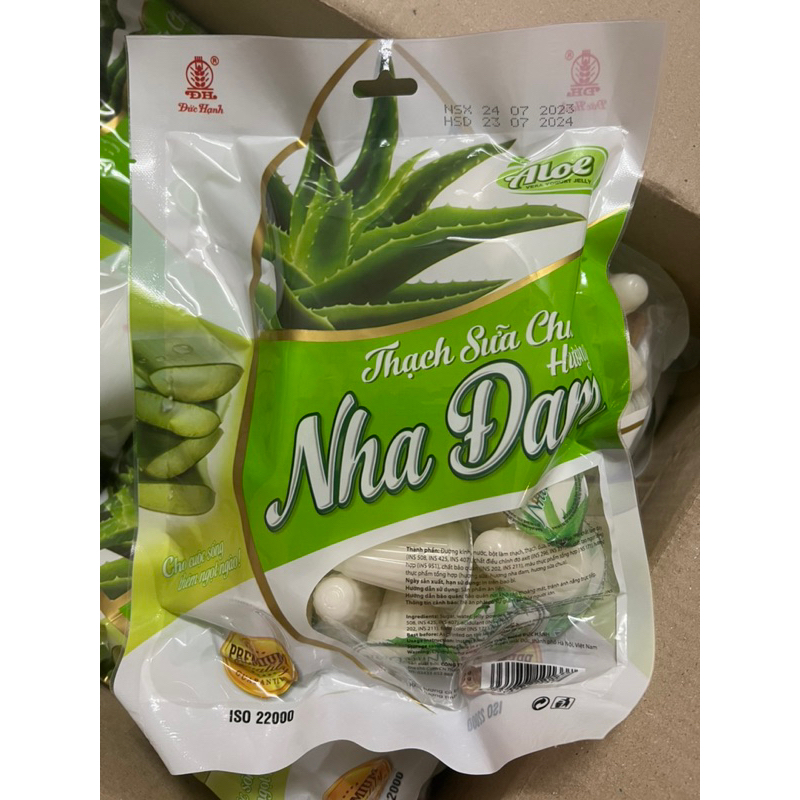 THẠCH SỮA CHUA NHA ĐAM ĐỨC HẠNH TÚI 400gr