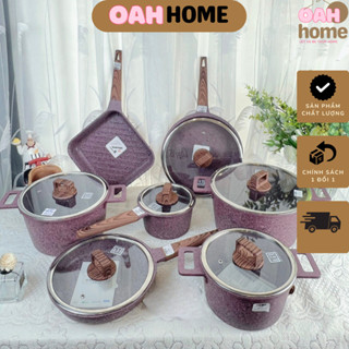BỘ NỒI CHẢO MGC TÍM GRANITE SANG TRỌNG