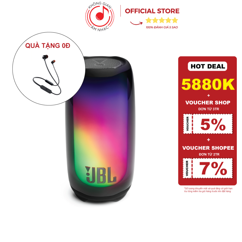 Loa Bluetooth Đèn LED JBL Pulse 5 - Chính Hãng PGI