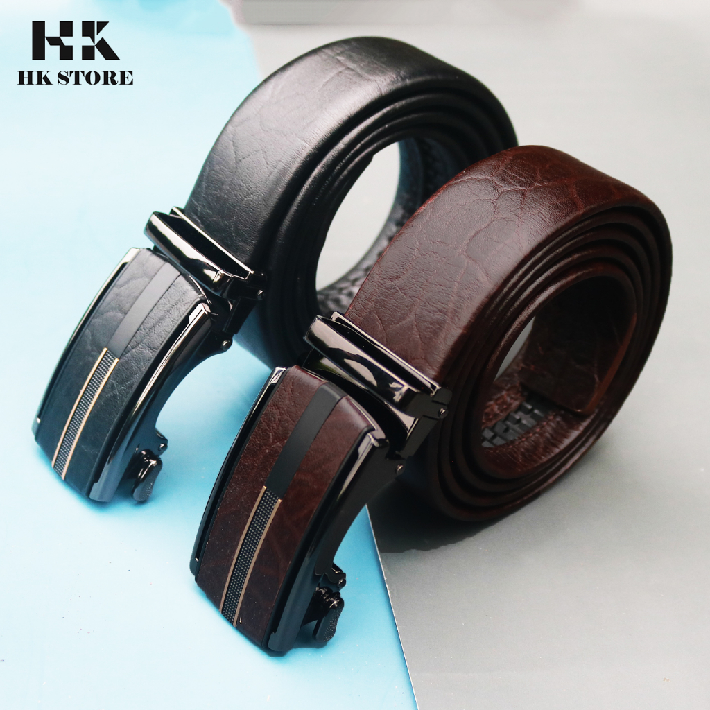 Dây thắt lưng nam da voi cao cấp - full box - hàng chính hãng HK.STORE - sang trọng đẳng cấp.