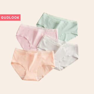 Quần lót cotton GUDLOOK cotton cạp ren thấm hút body mềm mại