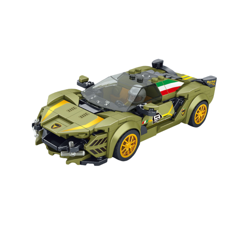 Đồ chơi lắp ráp xe Speed Champions Fefari 488, MClauren, Lamboghini, huayra R , Đồ chơi lắp ráp xe racing car - AUTOSPEE