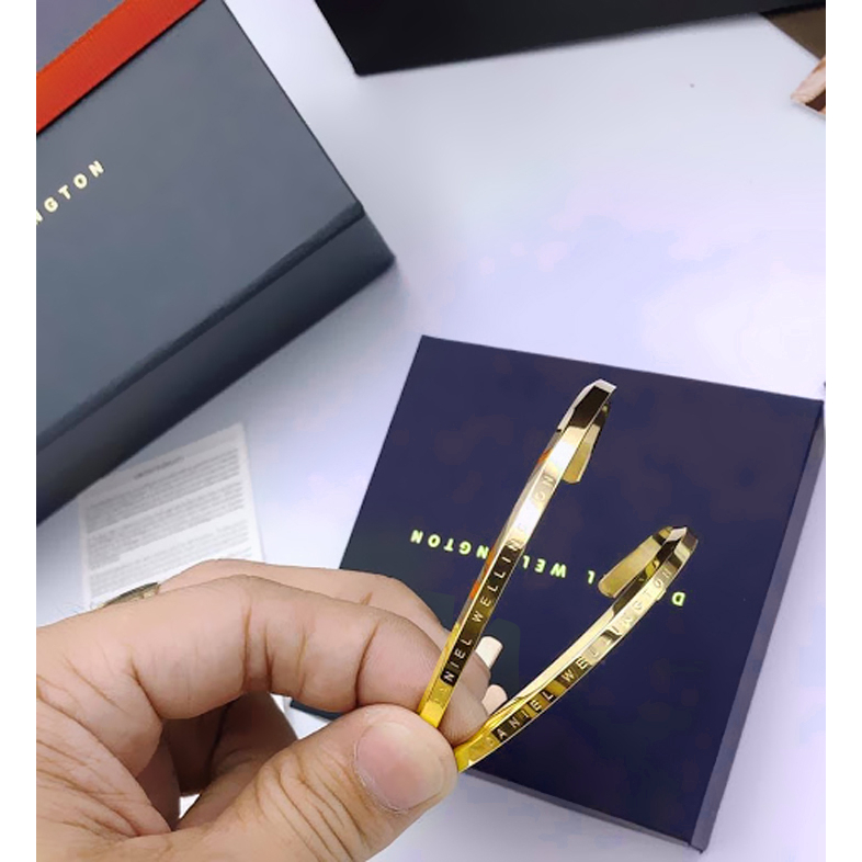 Vòng tay nam nữ titan vòng tay DW hở cao cấp không đen- VT2LC