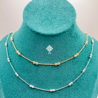  Dây chuyền titan hột bi Vòng cổ hạt bi 2 li phối 1 li chất liệu titan không phai không rỉ sét trangsucmoiluatuoi.RIN 