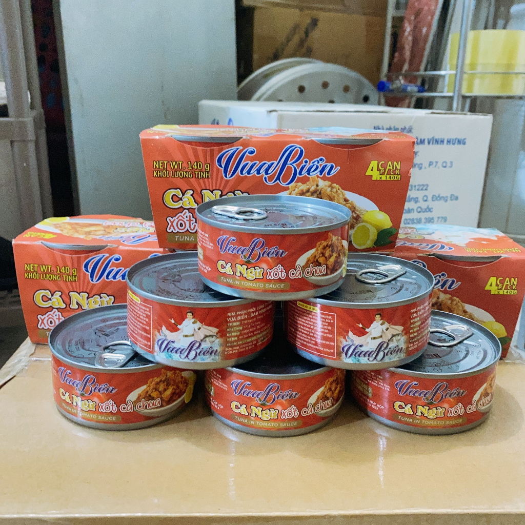 Cá Hộp Cá Ngừ Xốt Cà Chua Vua Biển | 140Gr