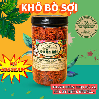 Khô bò đỏ sợi dài hủ 500gram